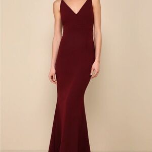 Lulu's Burgundy Maxi Dress